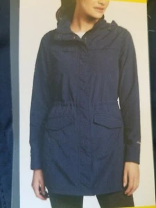 Eddie Bauer Jacket Adventure Hiking Parka Navy Blue Small S - Picture 1 of 3