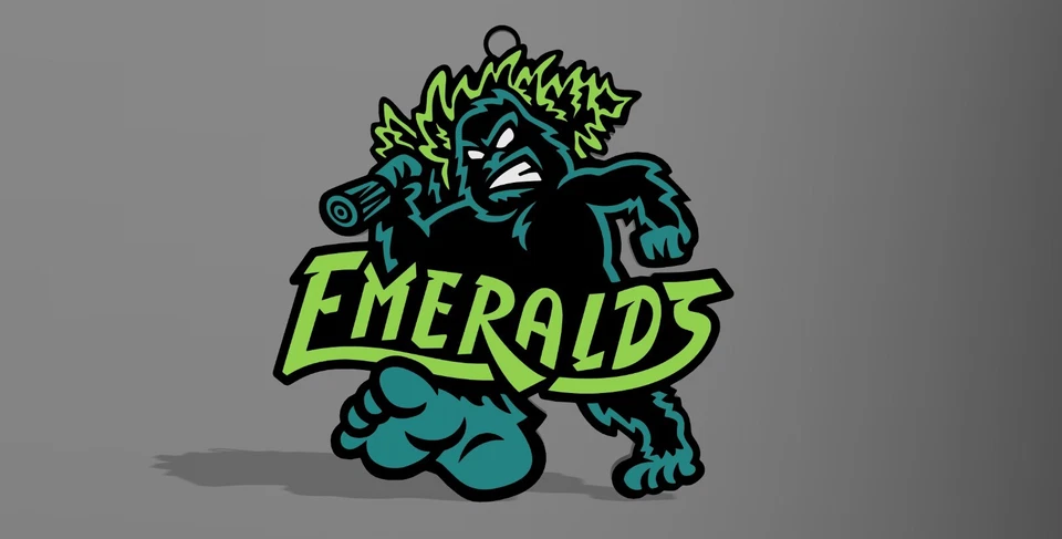 Oversized bling Logo necklace - Image 1 of 4