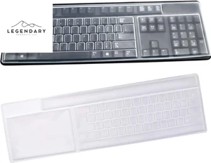 2er-Pack durchsichtig Desktop Computer Tastatur Schutz Haut Schutz Hülle - Bild 1 von 12