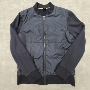Hugo Boss zipper jacket black L knit and quilted - Picture 1 of 12