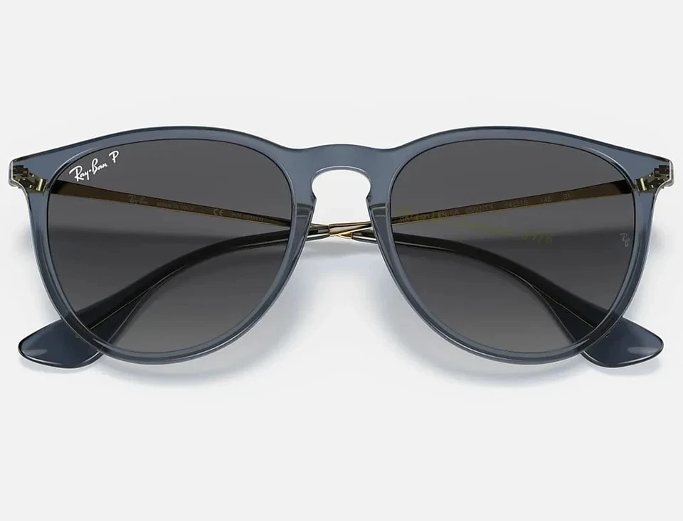 Sunglasses Ray-Ban Erika RB4171 6338/d1 54 Trasparent Blue Dark Violet Mirror Re