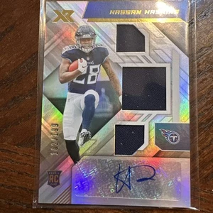 2022 Panini XR HASSAN HASKINS #242 Triple Relic Auto RC RPA /199 - Titans - Bild 1 von 3