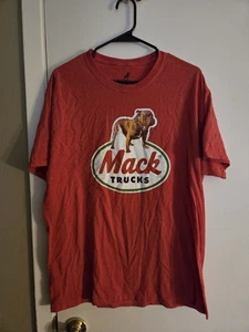 Mack Truck rotes Tshirt Größe L Baumwolle Poly Mischung - Bild 1 von 5
