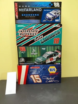 Lot of 4 NASCAR 1:24 Diecast Cars Labonte McFarland Waltrip Earnhardt Jr - Image 1 of 4