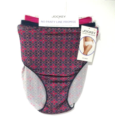 Jockey No Panty Line Microfiber stretch Hip Brief panties 3 pair size 7/L - Image 1 of 3