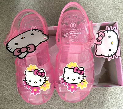 Новый в коробке - Hello Kitty подлинный Sanrio розовый желе сандалии ребенка ясельного возраста девочек размер 9 - Изображение 1 из 4