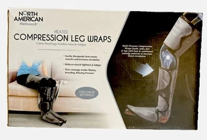 North American Heated Compression Wraps-Legs and Feet-3 Massage Settings-Remote - Picture 1 of 6