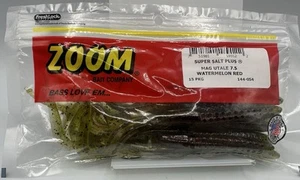Zoom Mag U-Tale 7.5" Fishing Lure Watermelon Red 15 Units Bass Love Em… - Picture 1 of 2