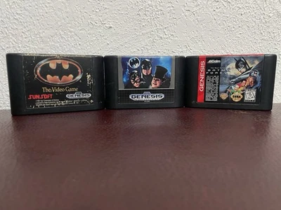 Batman-Batman Forever-Batman Returns(3)Sega Genesis Games Tested  And Working - Image 1 of 4