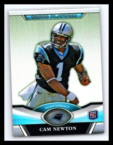 2011 Topps Platinum #1 Cam Newton Refractor Rookie RC Carolina Panthers - Picture 1 of 2