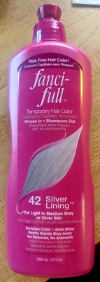 Fanci-Full Champú Enjuague Temporal Color de Cabello, 42 Forro Plateado 9 fl oz Foto 1 de 2