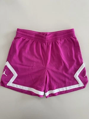 Jordan Girls Basketball Shorts Fuschia Size M 10-12 Drawstring NWT - Image 1 of 4