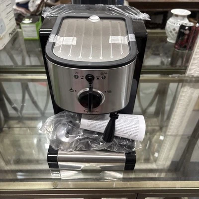 Capresso Espresso Latte Cappuccino Machine EC100 Black and Stainless Steel - Image 1 of 3