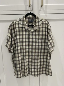 De Colección Polo Ralph Lauren Para Hombres Caldwell Camisa de Campamento XL Cuello Lazo a Cuadros De Colección - Imagen 1 de 6