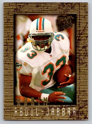 1996 Ultra Sensations #55 Karim Abdul-Jabbar Marble Gold Rookie $$$ - Image 1 of 2