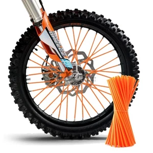 72Pcs Wheel Spoke Protector Wraps Motocross Dirt Bike Wheel Rim Guard Skin Cover - Bild 1 von 26