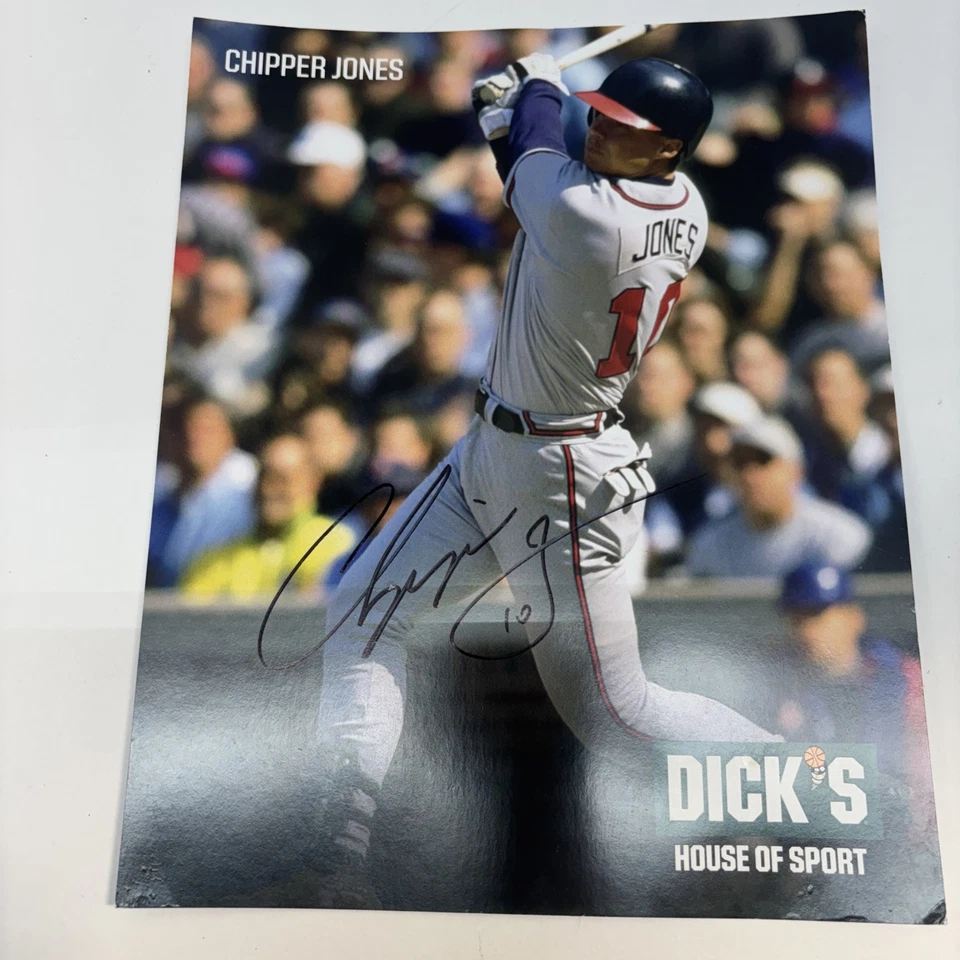 Autógrafo Chipper Jones - Dicks House Of Sport Gran Inauguración Foto 1 de 4