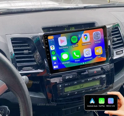 For 2005-2014 Toyota Fortuner Hilux Android 13 Carplay Car Stereo Radio GPS Navi - Imagem 1 de 4