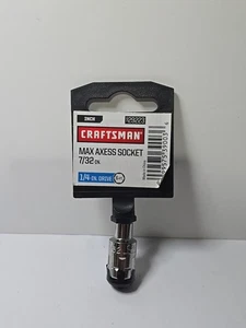 Craftsman Max Axess 7/32" Pass Through Socket SAE 29223 1/4" Drive 6 Point Now - Bild 1 von 2