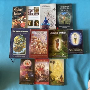 Swami Prabhupada 11 Book Lot Hare Krishna Yoga Bhagavad Gita Self-Realization - Picture 1 of 2