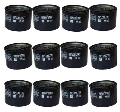 HF160 Oil Filter - Black - 12 Pack For 05-16 BMW F/S/K/R 650-1300 - Image 1 of 4