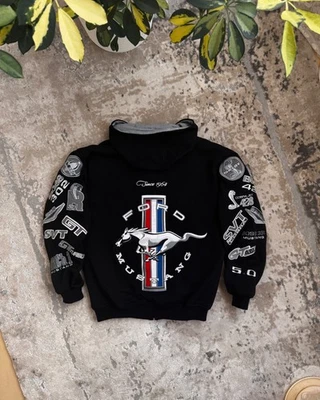 VTG Ford Mustang GT NASCAR Racing by JH Design Embroidered Cotton Jacket - Image 1 of 4