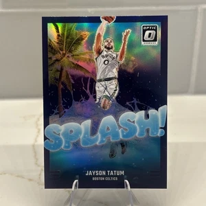 Óptica Panini Donruss 2024-25 - ¡Salpicaduras! Jayson Tatum #11 Purple Prizm - Imagen 1 de 2