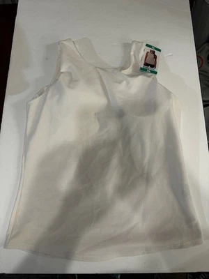 Sujetador incorporado 32 Degrees Cool suave acanalado para mujer, crema XL Foto 1 de 4