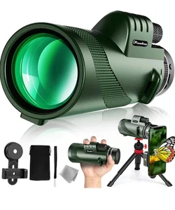 40x60 Monocular Telescope with Smartphone Adapter, Telescope for Adults - Picture 1 of 1