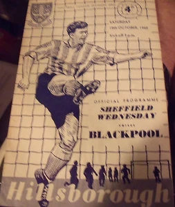 Programa Oficial Sheffield Wednesday vs Blackpool - 15 de octubre de 1960 - Imagen 1 de 1