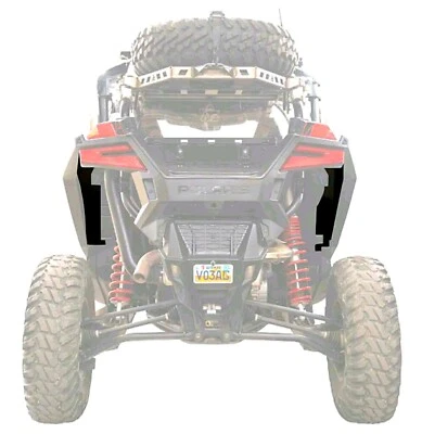 Bloque de guardabarros trasero Tusk negro para Polaris RZR PRO XP RZR TURBO R 2020-2023 Foto 1 de 4
