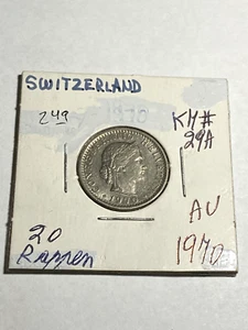 1970 Switzerland 20 Rappen - Picture 1 of 2