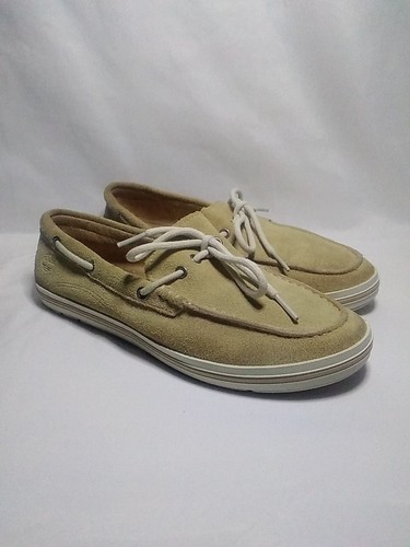 Mocassini da donna marrone chiaro in pelle scamosciata Timberland Earthkeepers taglia 8 indossati delicatamente