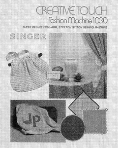 Singer 1030 Sewing Machine/Embroidery/Serger Owners Manual Reprint - Picture 1 of 1