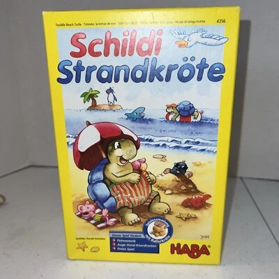 Haba Twiddle Beach Turtle Kids Board Game Schildi Strandkrote Age 4-up Rare - Image 1 of 4