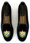 SO CUTE! Women&#39;s $575 Stubbs &amp; Wootton Velvet &quot;CREST&quot; Slippers Loafers Shoes 8