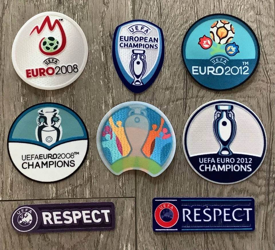 UEFA EURO Champions + Respect Patch Badge Distintivo Parche For Spain España - Image 1 of 1