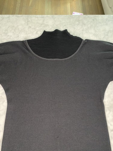 Abito a costine FENDI Merino in lana taglia 40 blu navy medio italia