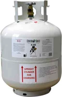 ENVIROSAFE R290 Refrigerant, Refrigerant R-290, 12 Lb. Cylinder, for Fridges, Freezers, etc