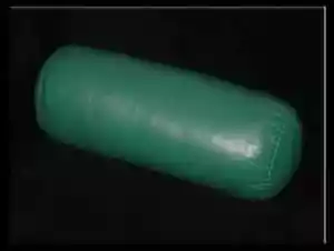 Funda de Almohada Verde Cuero de Cordero Genuino Decoración del Hogar Cojín Funda Suave - Imagen 1 de 4