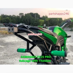 Kawasaki Z125 Pro Sucbage With Titanium Motorcycle Motor Stunt Part Black Pedal - Imagen 1 de 6