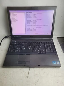 Dell Precision M4600 w/i7-2820QM, 8GB RAM, 15.6" Laptop for Parts #1860 - Picture 1 of 10