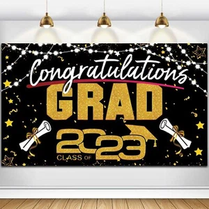 Graduation Party Decorations 2023-Congratulations Graduation Banner-Class of ... - Picture 1 of 9