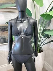 Bikini nero con affascinanti ciondoli per mouse bikini! - Foto 1 di 5
