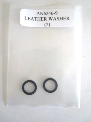 AERONAUTICAL STANDARDS AN6246-9 LEATHER WASHER 7/16 x 5/8" - Lot of 2
