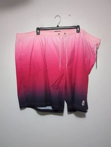 NWT Mens Psycho Bunny Swim Trunks Rickman Shorts Pink Gradient 6XL - Picture 1 of 10