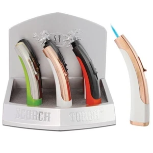 SCORCH TORCH ARC TWO TONE | 61651-1 -WITH DISPLAY OF 9 LIGHTERS!! - Picture 1 of 2