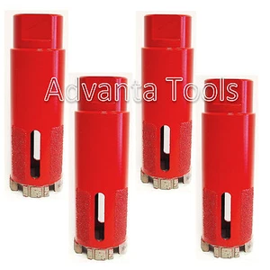 4PK 1-3/8” Laser Welded Granite Marble Diamond Core Drill Bit w/ Side Protection - Picture 1 of 7