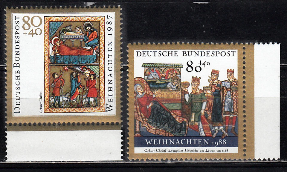 GERMANY 1987-88 SEMI-POSTAL SCOTT B662/B674 MNH - Image 1 of 1