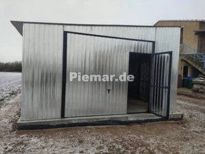 Blechgarage 4x6x2,8m Garage Fertiggarage Schuppe Lager KFZ mit Aufbau I 15809!! - Bild 1 von 8
